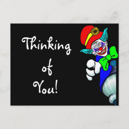 Denken Sie an den bösen Dämonenclown Postkarte
