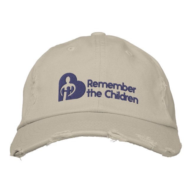 Denken Sie an den Children Basic Hat Bestickte Kappe (Vorderseite)