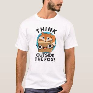 Denken Sie an den Fox-Funny-Animal-Puff. T-Shirt