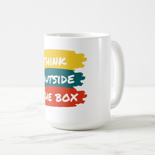 Denken Sie an den Kasten Kaffeetasse (VorderseiteRechts)