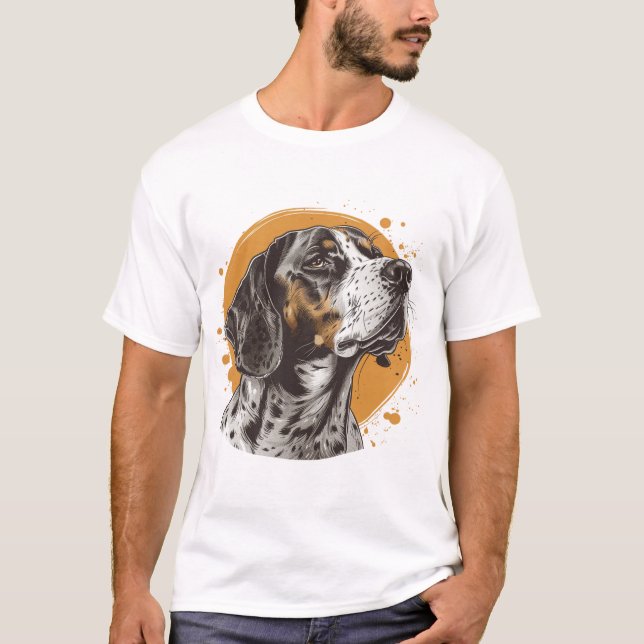 Denken Sie an den Krebsjagdhund T-Shirt (Vorderseite)