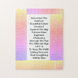 Denken Sie an den Regenbogen Puzzle