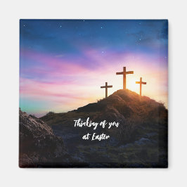 Denken Sie an den zu Ostern bearbeitbaren Text Magnet