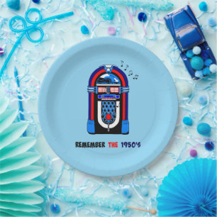 Denken Sie an die 1950er Jahre Pappteller