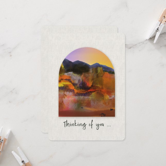 Denken Sie an die südwestliche Landschaft (Vorderseite/Rückseite Beispiel)