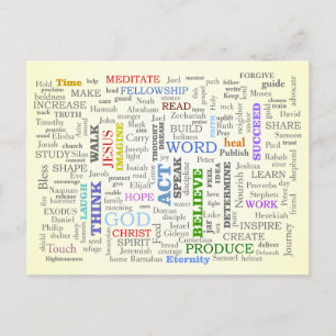 Denken Sie an diese Dinge Postkarte