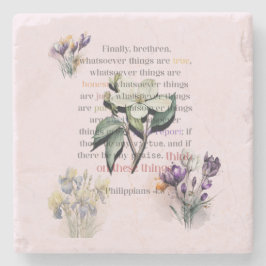 Denken Sie an diese Dinge-Schrift Steinuntersetzer