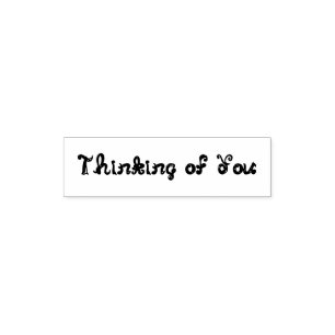 Denken Sie an fabric Schriftart Letters Permastempel
