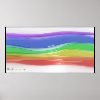 Denken Sie an Farben Poster