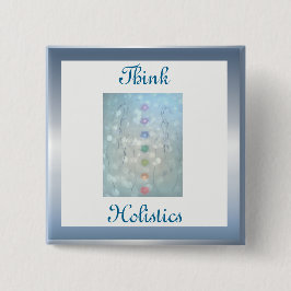 Denken Sie an ganzheitliches Design Button