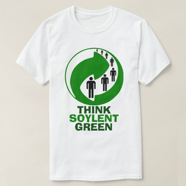 Denken Sie an grünen T - Shirt (Design vorne)