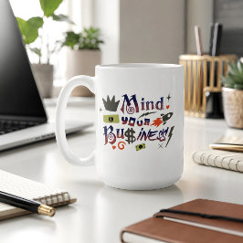 Denken Sie an Ihr eigenes geschäftliches lustiges Kaffeetasse