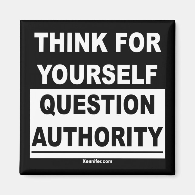 Denken Sie an Ihr eigenes Magnet (Vorne)