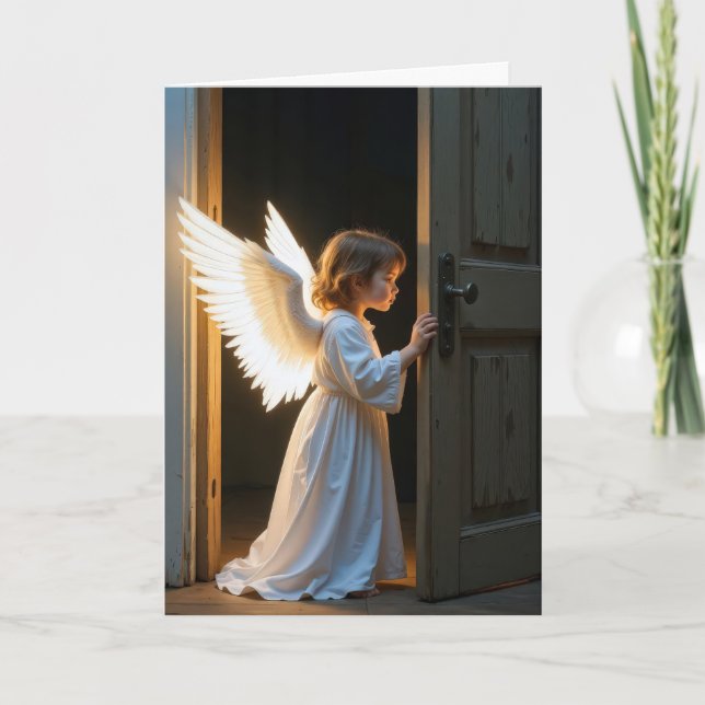 Denken Sie an Ihr Engel-Kind Karte (Vorderseite)