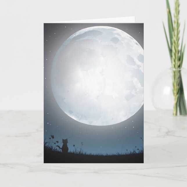 Denken Sie an Ihr Kind im Mondschein Karte (Vorderseite)