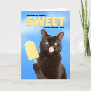 Denken Sie an Ihr Summer Camp wünscht eine lustige Feiertagskarte