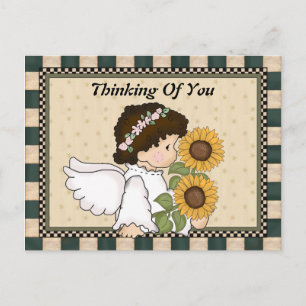 Denken Sie an Ihre Angel Postkarte