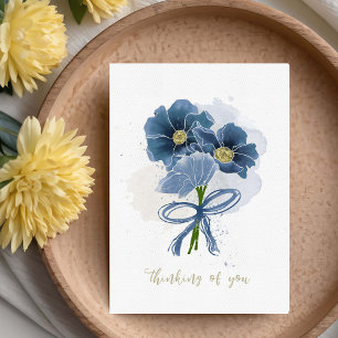 Denken Sie an Ihre Aquarell Blume Bouquet Karte