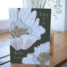 Denken Sie an Ihre Blume Sympathy Card Karte
