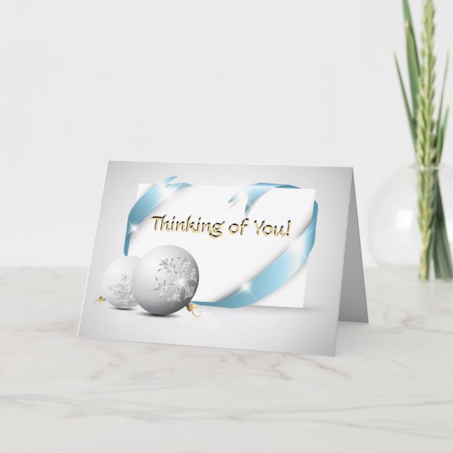 Denken Sie an Ihre Ferien Feiertagskarte (Vorderseite)