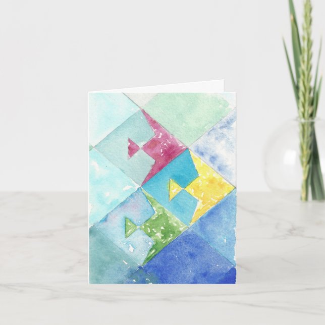 Denken Sie an Ihre Fischkarte Karte (Vorderseite)