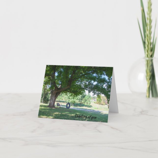 Denken Sie an Ihre Friedliche Grußkarte Dankeskarte (Vorderseite)