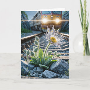 Denken Sie an Ihre Glass-Blume Karte