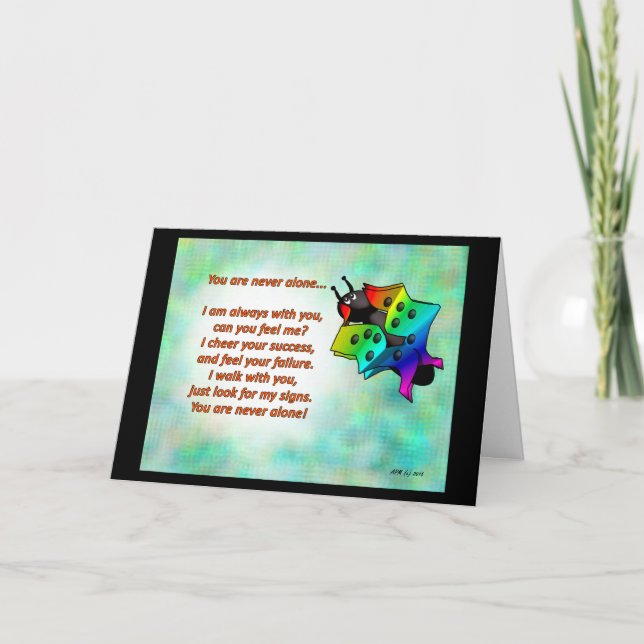 Denken Sie an Ihre Grußkarte Karte (Vorderseite)