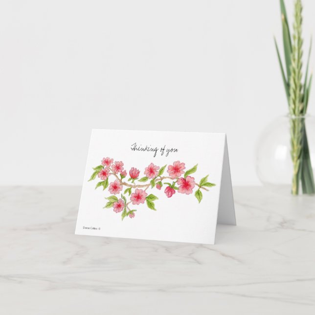 Denken Sie an Ihre Kirschblüten Note Card Karte (Vorderseite)