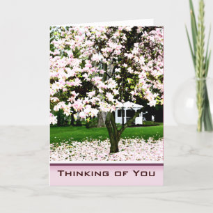 Denken Sie an Ihre Magnolia Tree Grußkarte Karte
