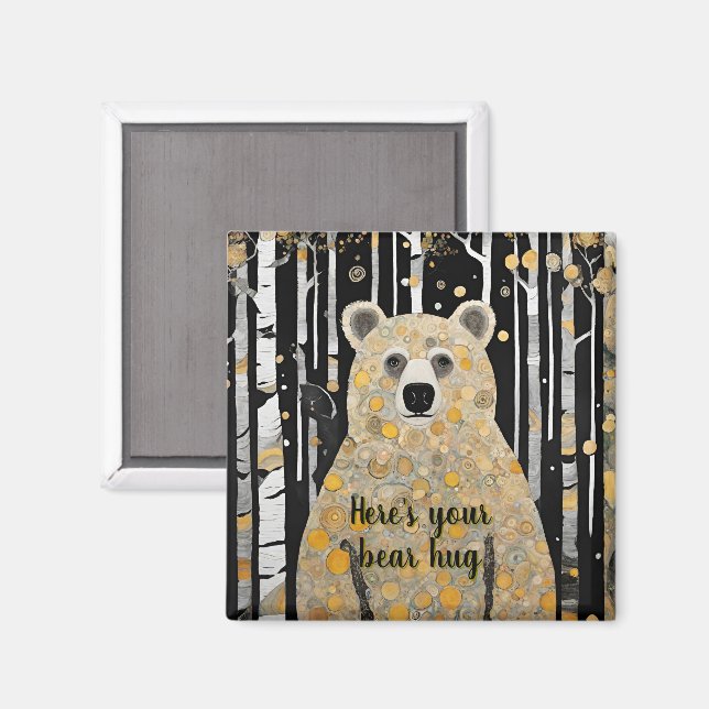 Denken Sie an Ihre Niedliche Bärenumarmung Magnet (Vorderseite/Rückseite)