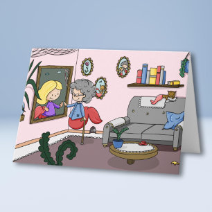 Denken Sie an Ihre Pflege Zuhause Meerjungfrau Gru Karte