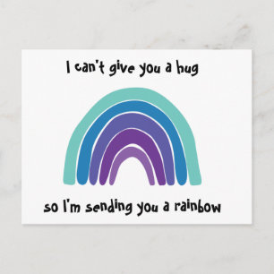 Denken Sie an Ihre Rainbow Post Card Postkarte