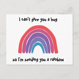 Denken Sie an Ihre Rainbow Post Card Postkarte