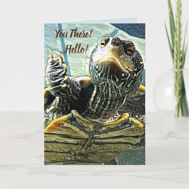 Denken Sie an Ihre Schildkrötenkarte Karte (Vorderseite)