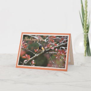 Denken Sie an Ihre schöne Vogelgrippe-Grußkarte Feiertagskarte