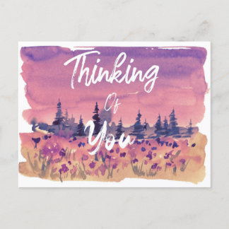 Denken Sie an Ihre Sunset Meadow Postkarte