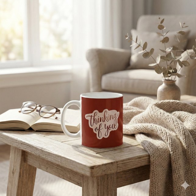Denken Sie an Ihre Tasse (Let someone know that you're thinking of them with this thoughtful mug! )