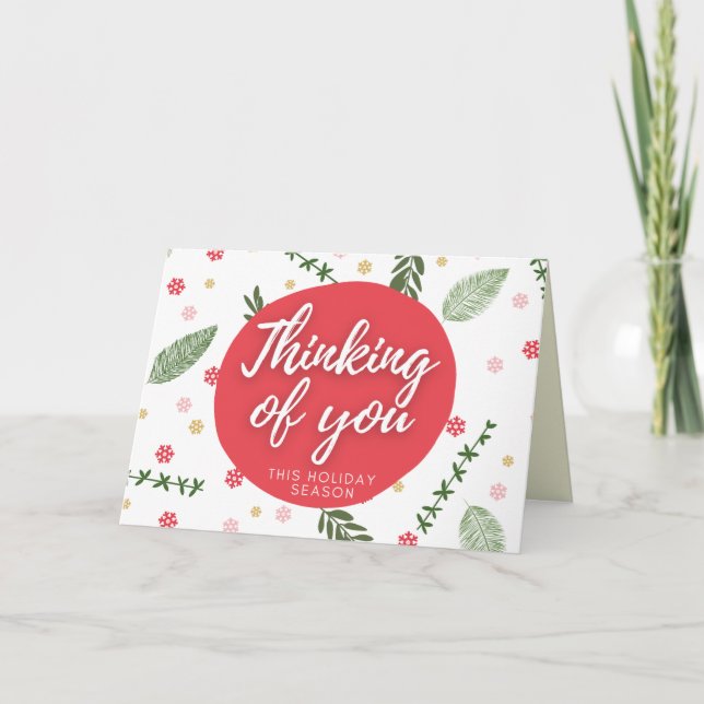 Denken Sie an Ihre Urlaubskarte Karte (Vorderseite)