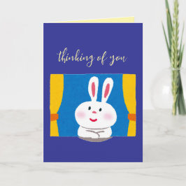 Denken Sie an Ihre / Vermisste Karte, Kaninchenkar Einladung