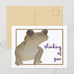 Denken Sie an Ihren Aquarellfrosch Postkarte
