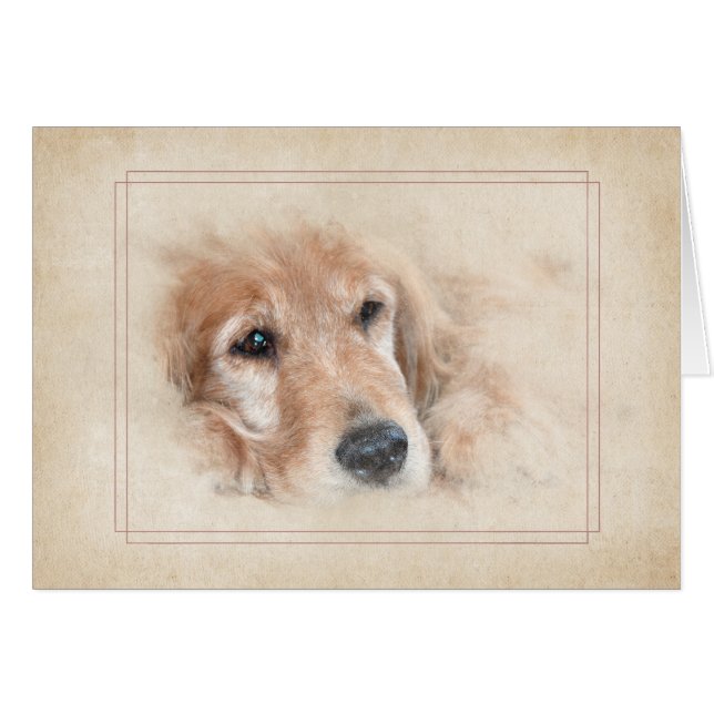 Denken Sie an Ihren Golden Retriever (Vorderseite (Horizontal))