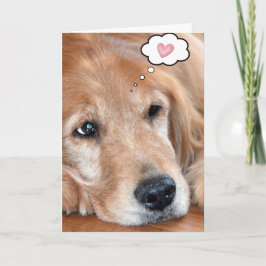Denken Sie an Ihren Golden Retriever Karte