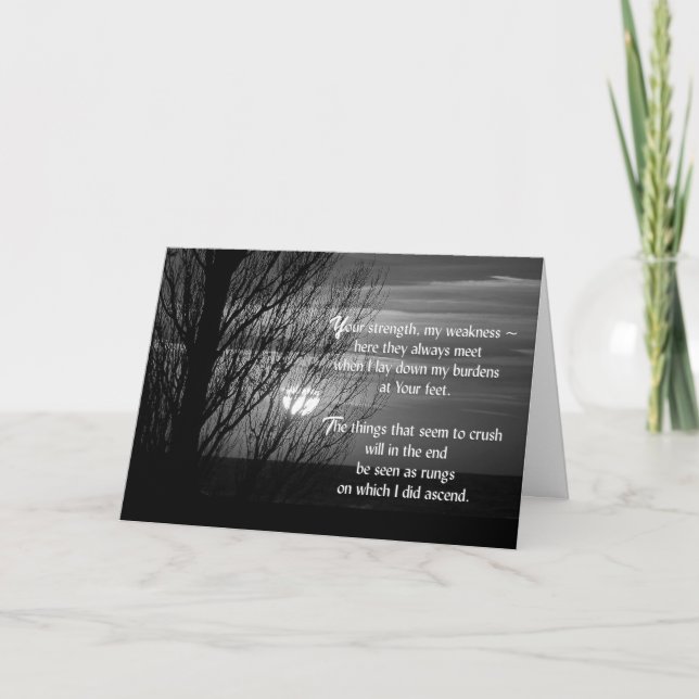 Denken Sie an Ihren Sonnenuntergang Karte (Vorderseite)