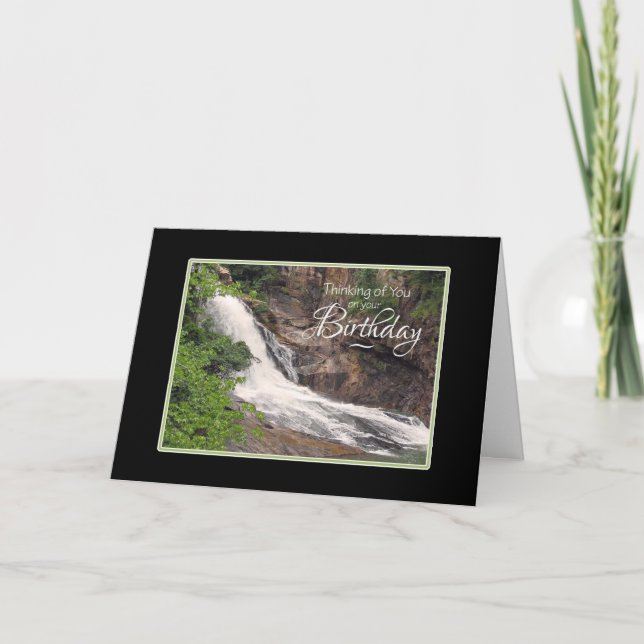 Denken Sie an Ihren Wasserfall Karte (Vorderseite)