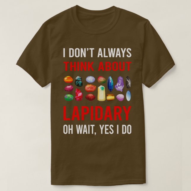 Denken Sie an Lapidaristen T-Shirt (Design vorne)