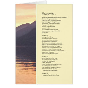 Denken Sie an mich...