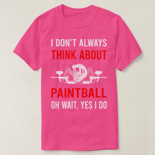 Denken Sie an Paintball T-Shirt (Design vorne)
