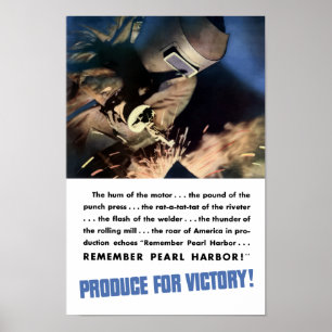 Denken Sie an Pearl Harbor! Produzieren Sie für de Poster