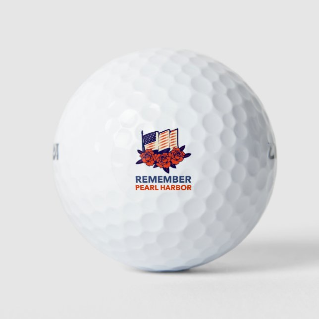 Denken Sie an Pearl Harbour Golfball (Vorderseite)
